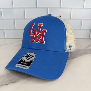 Mississippi Rebels Trucker Hat Cap Snap Back Mens One Size Blue Baseball 47 NWOT